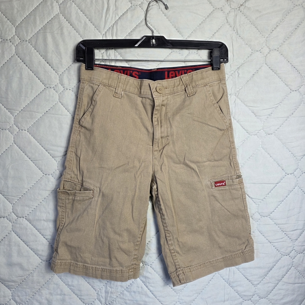 Levi's Sz 14 Reg Boy's Youth Durable Twill Pockets Adjustable Waist Cargo Short